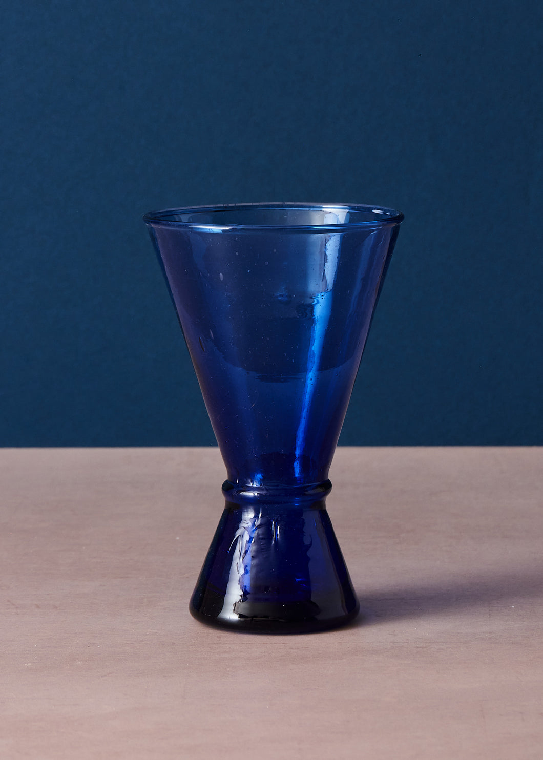 Moroccan Wine Glass Blue