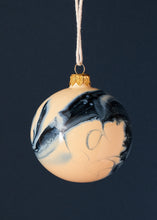 Load image into Gallery viewer, Blueberry Ripple Glass Bauble
