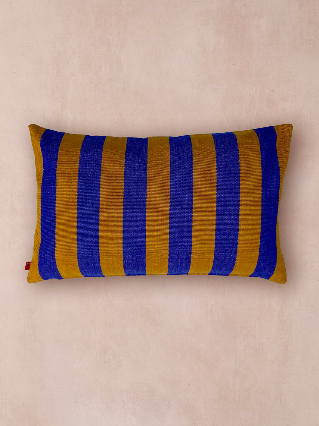 Carla Cushion Indigo & Mustard