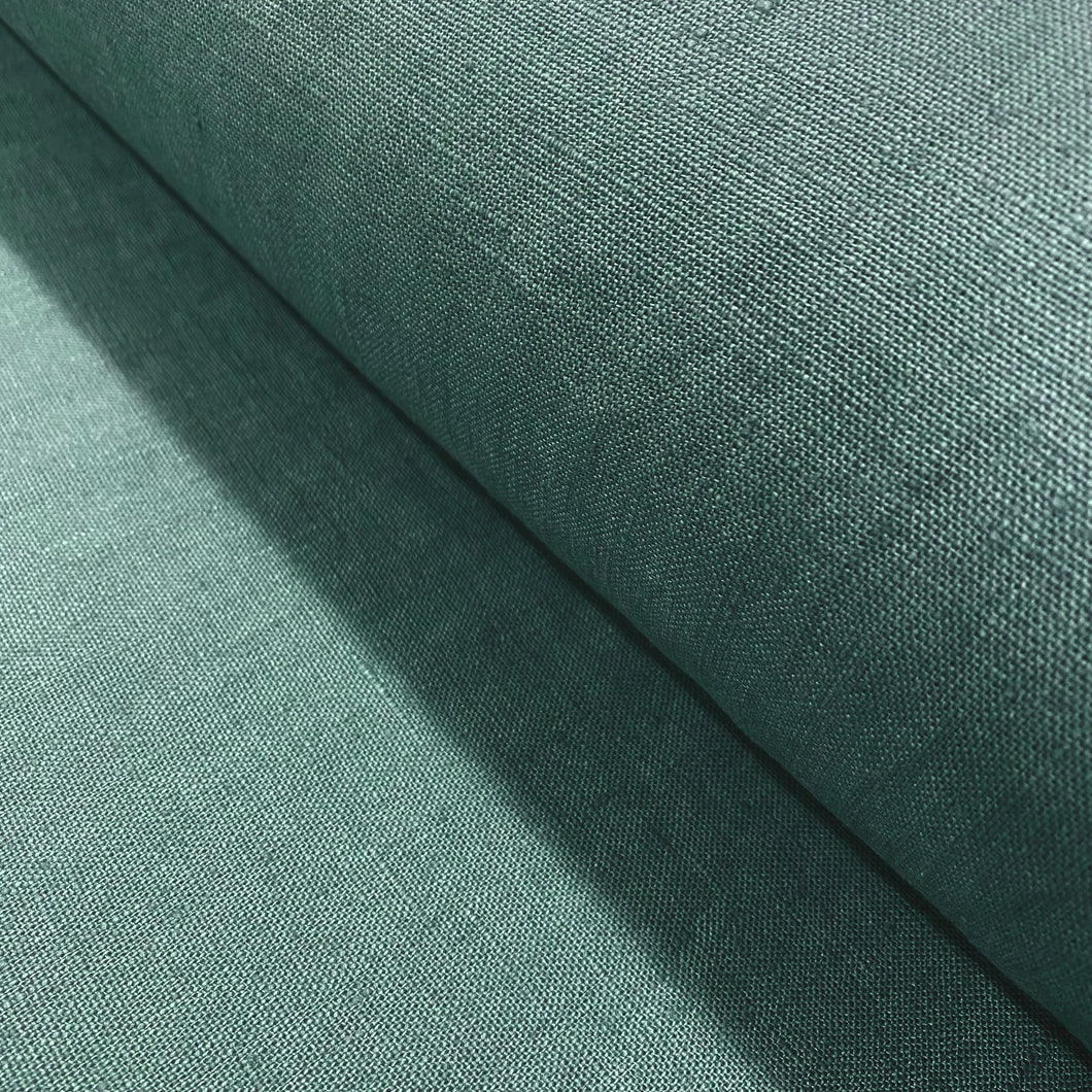 Teal Tumbled Linen