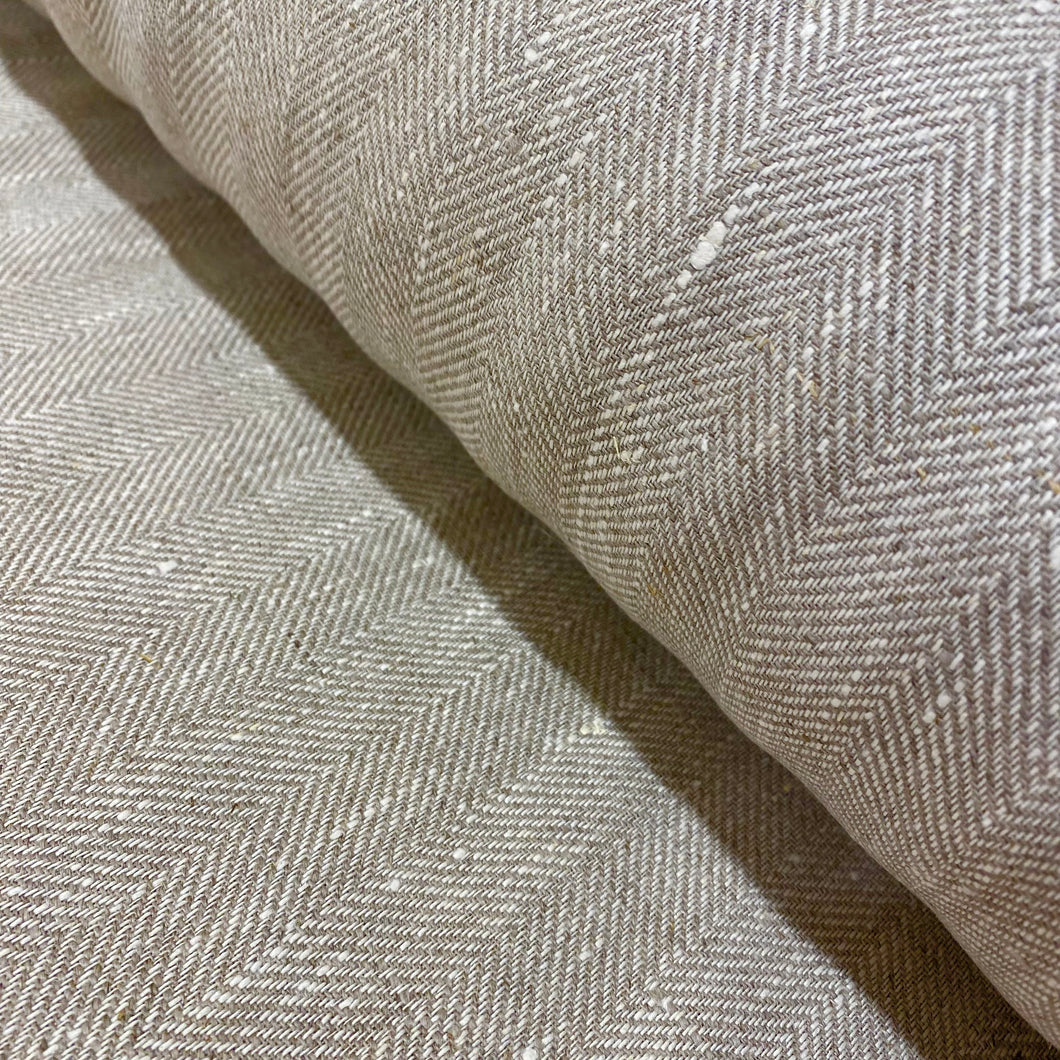 Natural Herringbone Linen