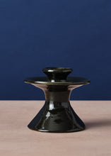 Load image into Gallery viewer, Small Terracotta Candle Holder Green
