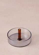 Load image into Gallery viewer, Glass Incense Holder Grey &amp; Orange
